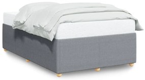 3284928 vidaXL Рамка за легло без матрак, светлосива, 120x200 см, плат