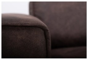 Кафяв диван от изкуствена кожа 224 см Copenhagen - Scandic