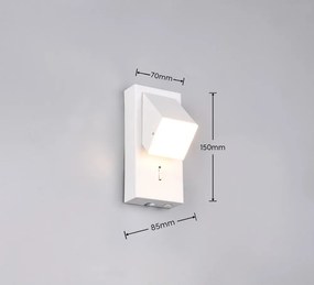 Бяла LED стенна лампа Raglan – Trio