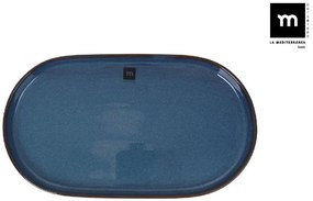 Плато овал LA MEDITERRANEA Chester Blue, Порцелан - 36x21 см