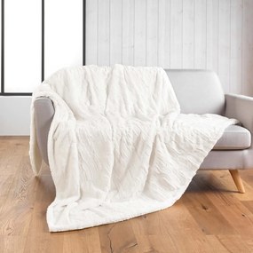 Кремаво одеяло от микроплюш 180x220 cm Foxy – douceur d'intérieur
