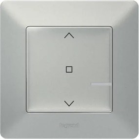 Netatmo Ключ за щори жичен Smart, ИЗИСКВА НЕУТРАЛА, Valena Life Алуминий с рамка Legrand - 752390