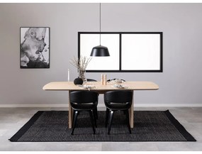 Бяла трапезна маса от дъб 105x220 cm Christo – Actona