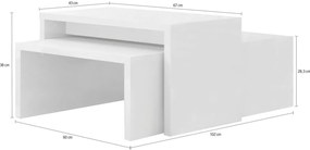 Холна маса Realm plus-бял