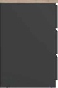 Тъмносив скрин 77x76x50 cm Naia – Tvilum