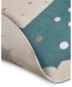 Син детски килим ø 100 cm Crown - Hanse Home