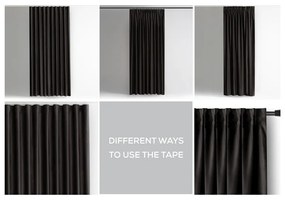 Черно затъмняващо перде 140x270 cm – Restilo