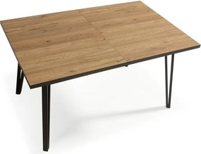 Маса за хранене с дъбов плот 90x140 cm Cleo - Marckeric