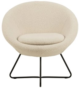 Кремавобял фотьойл от изкуствена вълна Center - Actona