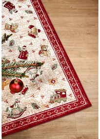 Червен килим с коледен мотив със смес от памук 50x80 cm Toy's Delight Red Christmas – Villeroy&amp;Boch