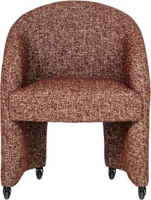 Теракотен тапициран офис стол Cordo – WOOOD