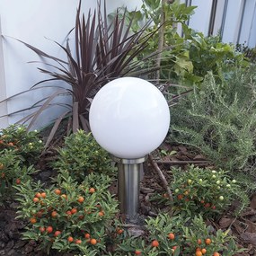 Интелигентен външен стълб лампа стомана неръждаема стомана 50 см с Wi-Fi A60 - Sfera