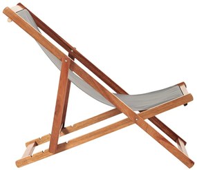 Сив/в естествен цвят градински шезлонг от масивно дърво Dionysus – Bonami Essentials