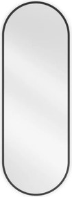 Mexen Loft овално огледало за баня 100 x 35 см, черна рамка - 9851-100-035-000-70