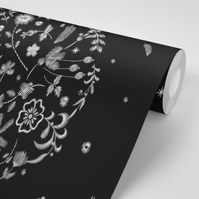 Тапет – Цветя с народен мотив