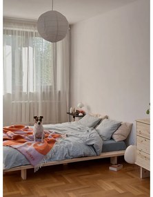 Двойно легло от борова дървесина с решетка 180x200 cm Japan - Karup Design