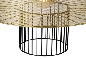 Интелигентен висящ аплик златен с черен 50 см с Wi-Fi G95 - Tess