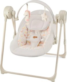 KINDERKRAFT - Детска люлка с мелодия SWINGEE бежова 4xAAA/230V