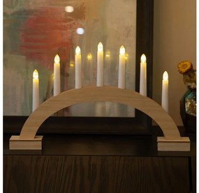 Brilagi - LED коледен свещник 7xLED/2xAA 28x45 см