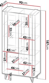 Витрина Lofter с LED осветление