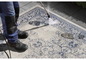 Синьо-кремав килим на открито , 160 x 230 cm Borbon - NORTHRUGS