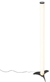 Подова лампа черна димируема в Келвин с дистанционно управление - Bomba