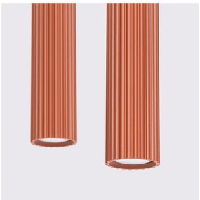 Висящо осветително тяло в тухлен цвят Gleam – Sollux