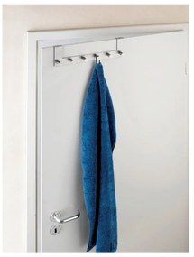 Сребриста матова закачалка за врата с 6 кукички Celano - Wenko