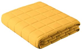 Жълта ватирана покривка за двойно легло 170x210 cm Lillipop - Yellow Tipi