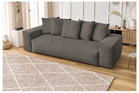 Сивo-кафяв диван от рипсено кадифе 280 cm Voltaire – Bobochic Paris