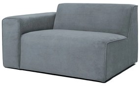 Сив модулен диван от рипсено кадифе (ляв ъгъл) Sting – Scandic