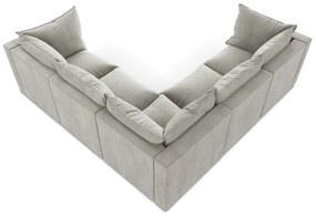 Светлосив ъглов диван Manao – Makamii