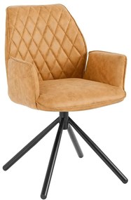 Жълти тапицирани трапезни столове в комплект 2 бр. Preston – Støraa