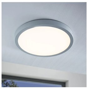 Eglo 97263 - LED Лампа за таван FUEVA 1 1xLED/25W/230V сребърна кръг 2500 lm