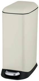 Кремаво стоманено кошче за боклук с педал 20 l Design – Wenko