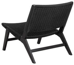 Черно кресло тъкано Carson – Actona