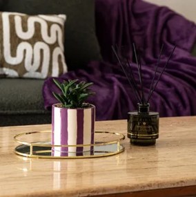 Изкуствено растение atmosphera Deep Purple, 16 cm