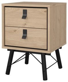 Нощно шкафче в дъбов декор в естествен цвят Ry - Tvilum