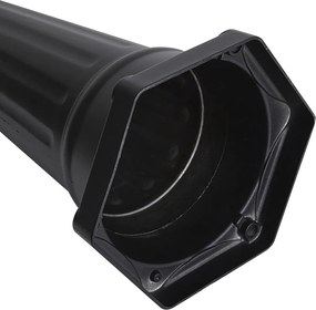 Класически външен фенер черен с мед 220 см 3 светлини IP44 - Havana