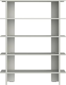 Светлосива метална библиотека 120x156x37 cm Hes – noo.ma