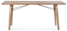 Трапезна маса с дъбов плот 90x180 cm Lujan – MOME