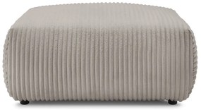 Светлосиво-бежова табуретка от рипсено кадифе Lucien – Bobochic Paris