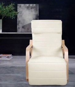 Люлеещ се стол Roy-Бял