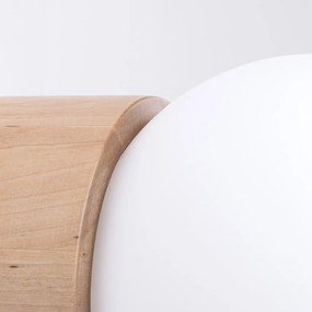 Бяла/естественa стенна лампа ø 12 cm Surtur – Sollux