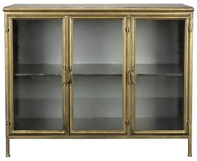 Метална витрина в златист цвят 100x80x38,5 cm Gertlush – Dutchbone