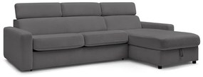 Тъмносив разтегателен ъглов диван (променлив) Monaco – Bobochic Paris