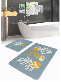 Сини килими за баня в комплект 2 бр. 60x100 cm – Mila Home