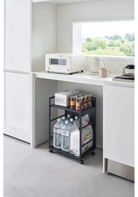 Черен метален подвижен стелаж 42x60 cm Tower – YAMAZAKI