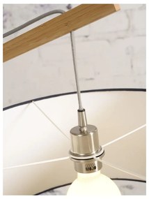 Подова лампа с бежов абажур и бамбукова структура Montblanc - Good&amp;Mojo