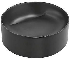 Мивка за баня MAGENTA 4215MB, Inter Ceramic, за плот, порцелан, черен мат, 42.5х15х42.5см